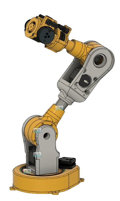 Fig1 : Cad model of Robotic Arm